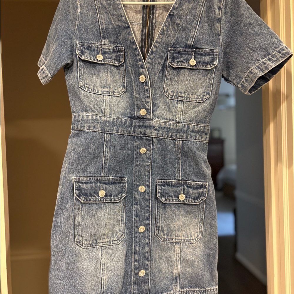 Amanda Uprichard Blue Denim Dress